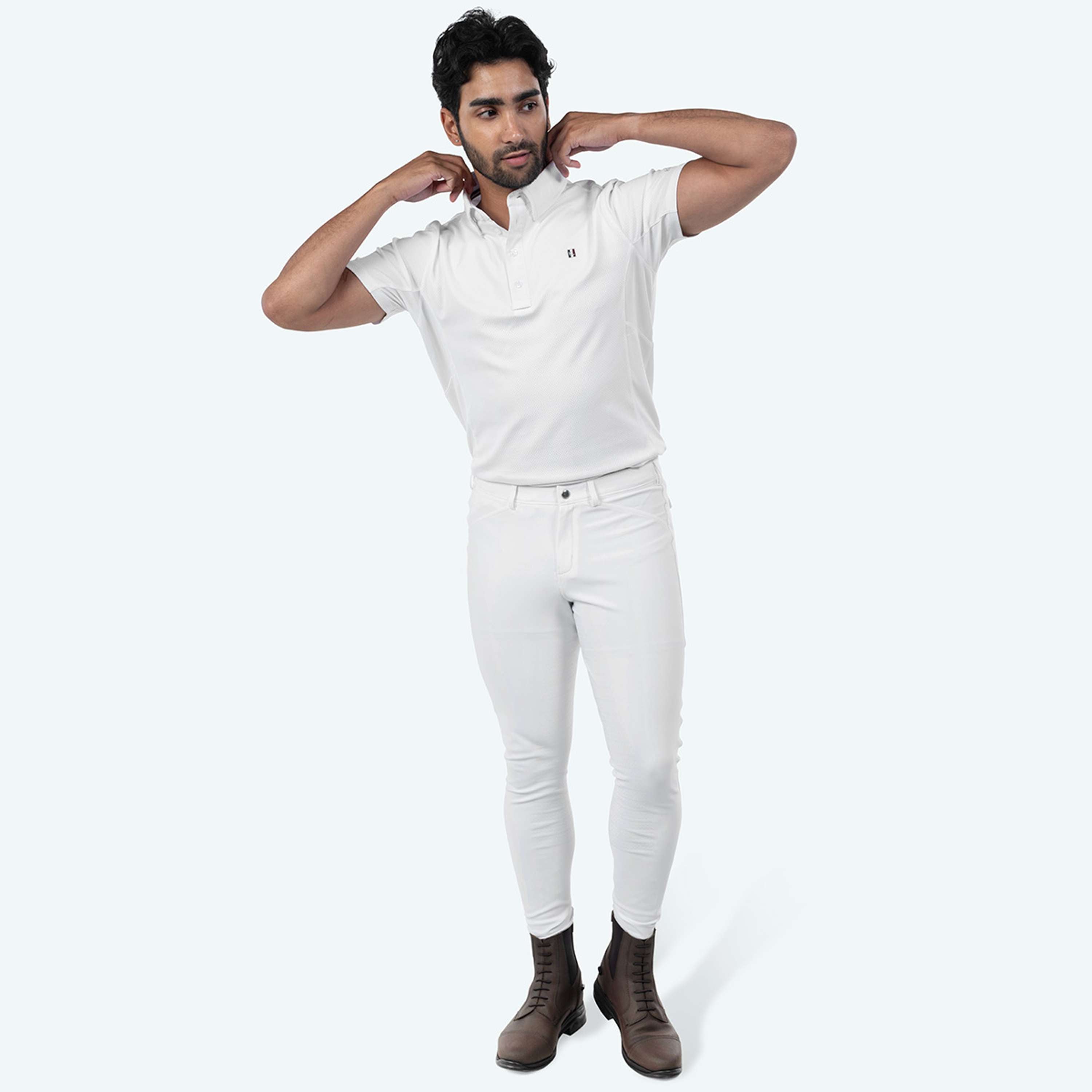 Elvera Equestrian Pantalón de Equitación Sensitive Pro Hombres Blanco