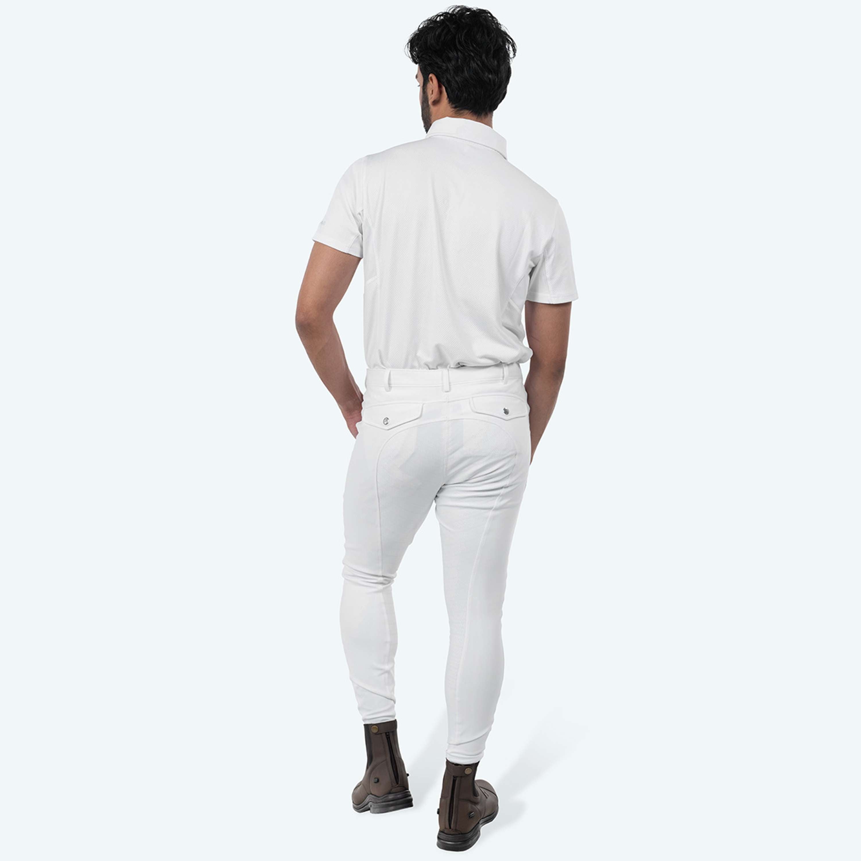 Elvera Equestrian Pantalón de Equitación Sensitive Pro Hombres Blanco