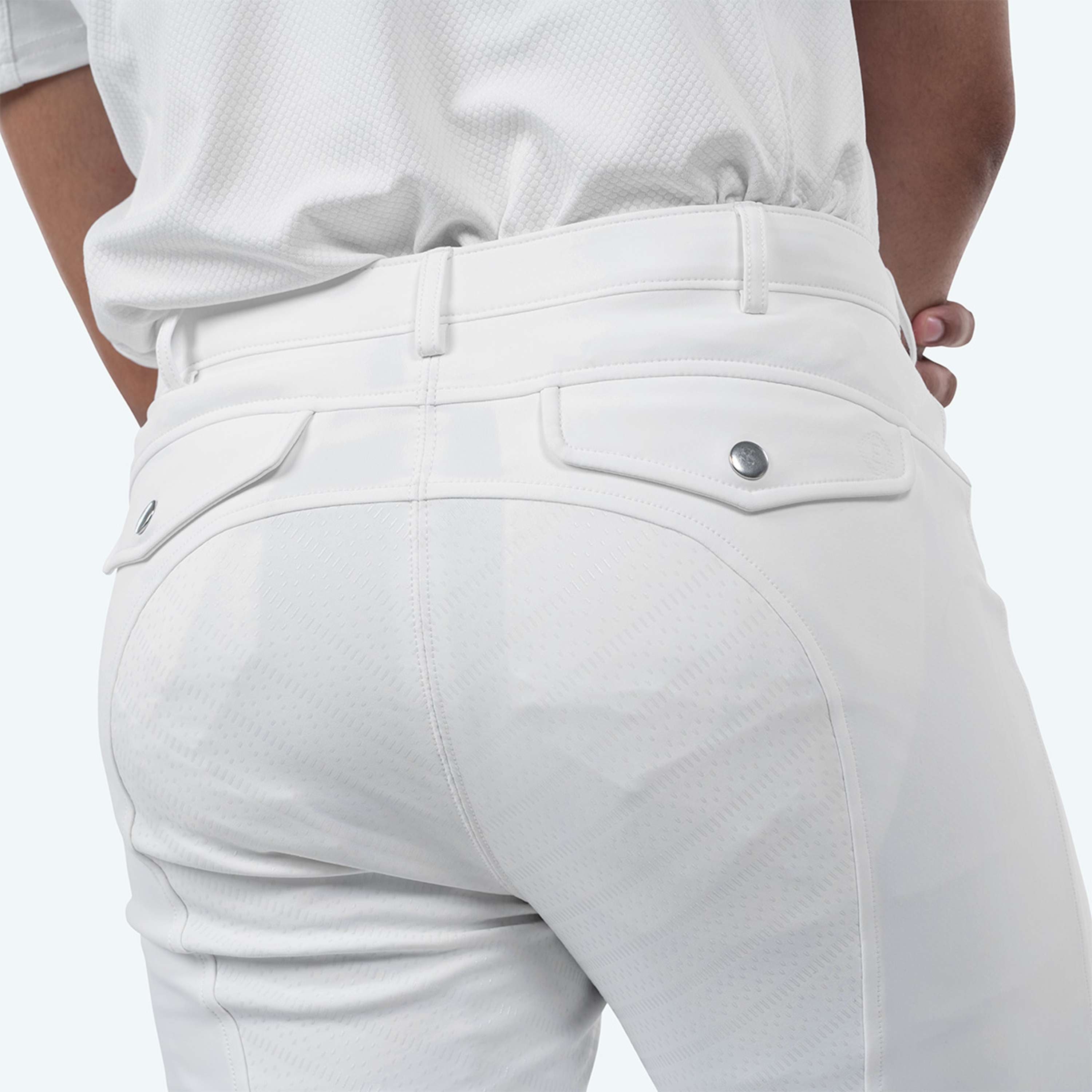 Elvera Equestrian Pantalón de Equitación Sensitive Pro Hombres Blanco
