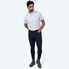Elvera Equestrian Pantalón de Equitación Dual Core Pro Half Seat Hombres Negro