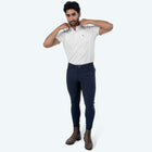 Elvera Equestrian Pantalón de Equitación Dual Core Pro Half Seat Hombres Salute