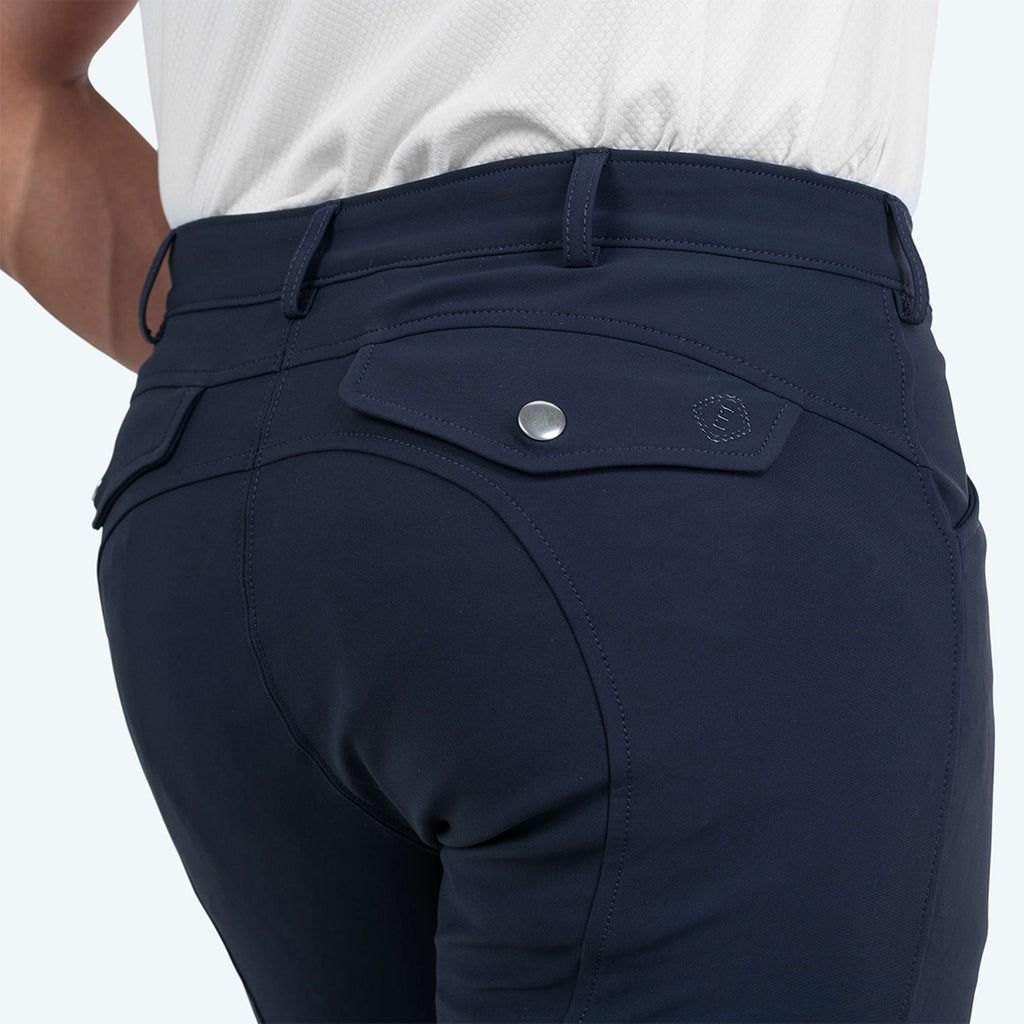Elvera Equestrian Pantalón de Equitación Dual Core Pro Half Seat Hombres Salute