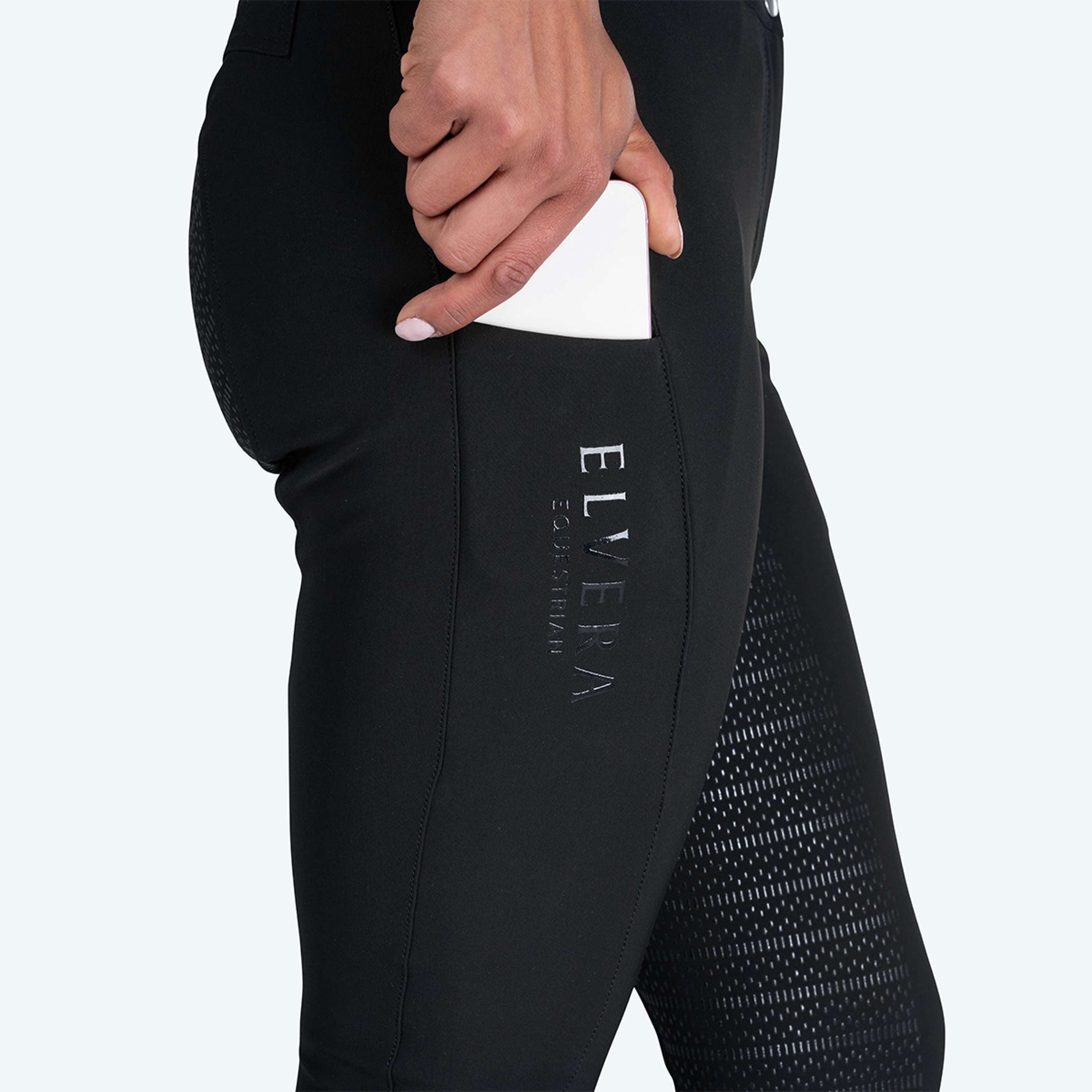 Elvera Equestrian Pantalón de Equitación Dual Core Pro Negro