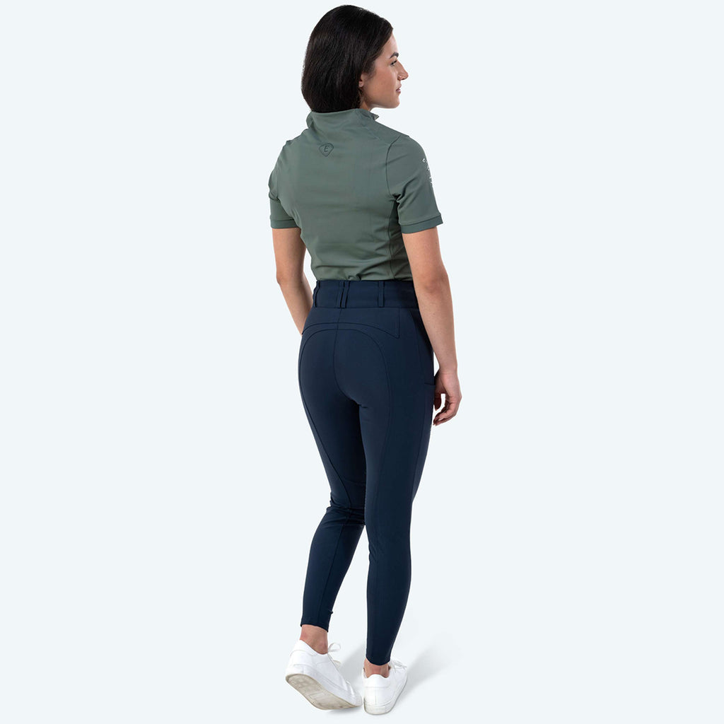 Elvera Equestrian Pantalón de Equitación Dual Core Pro Half Seat Salute