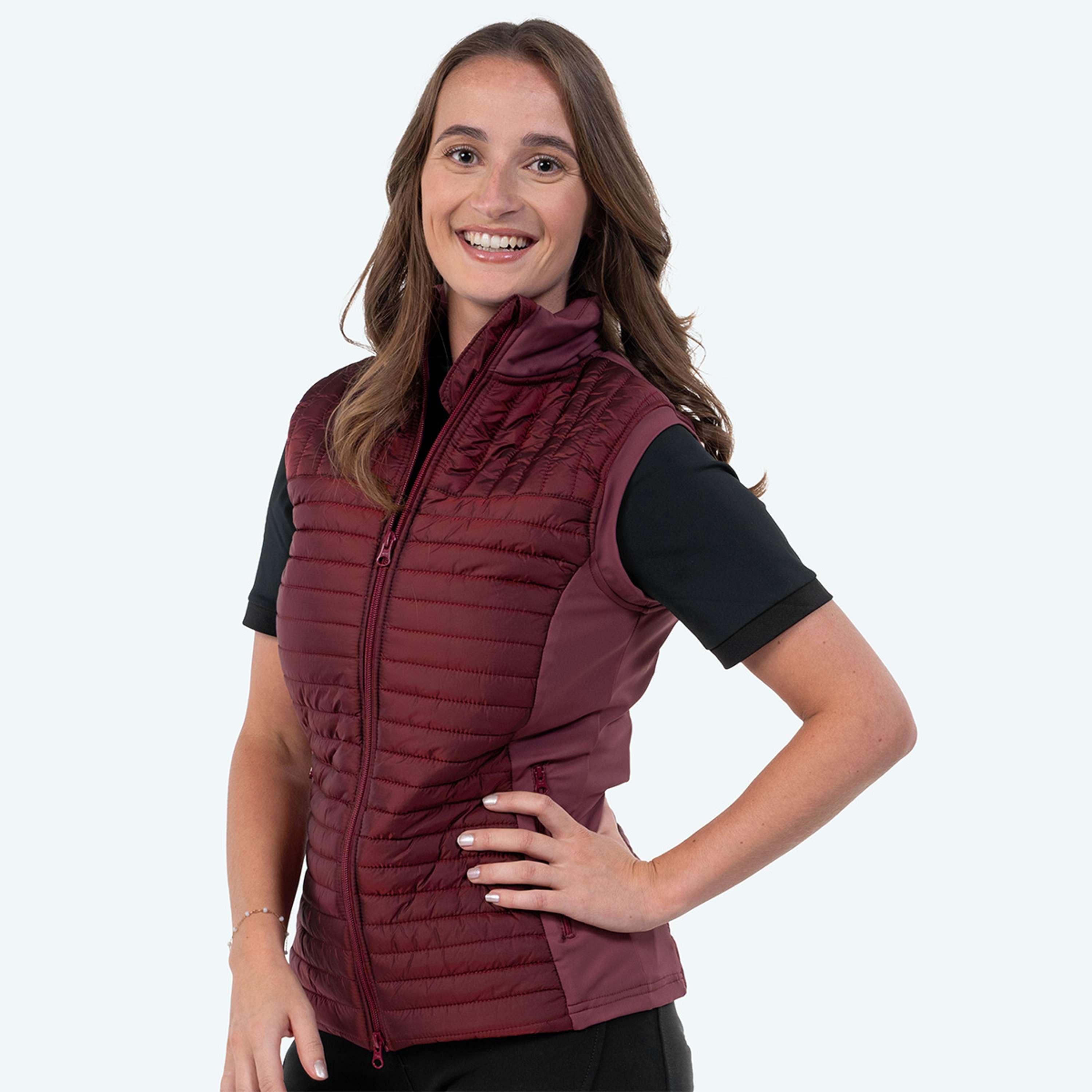 Elvera Equestrian Chaleco EEBaroness Metalic Burgundy