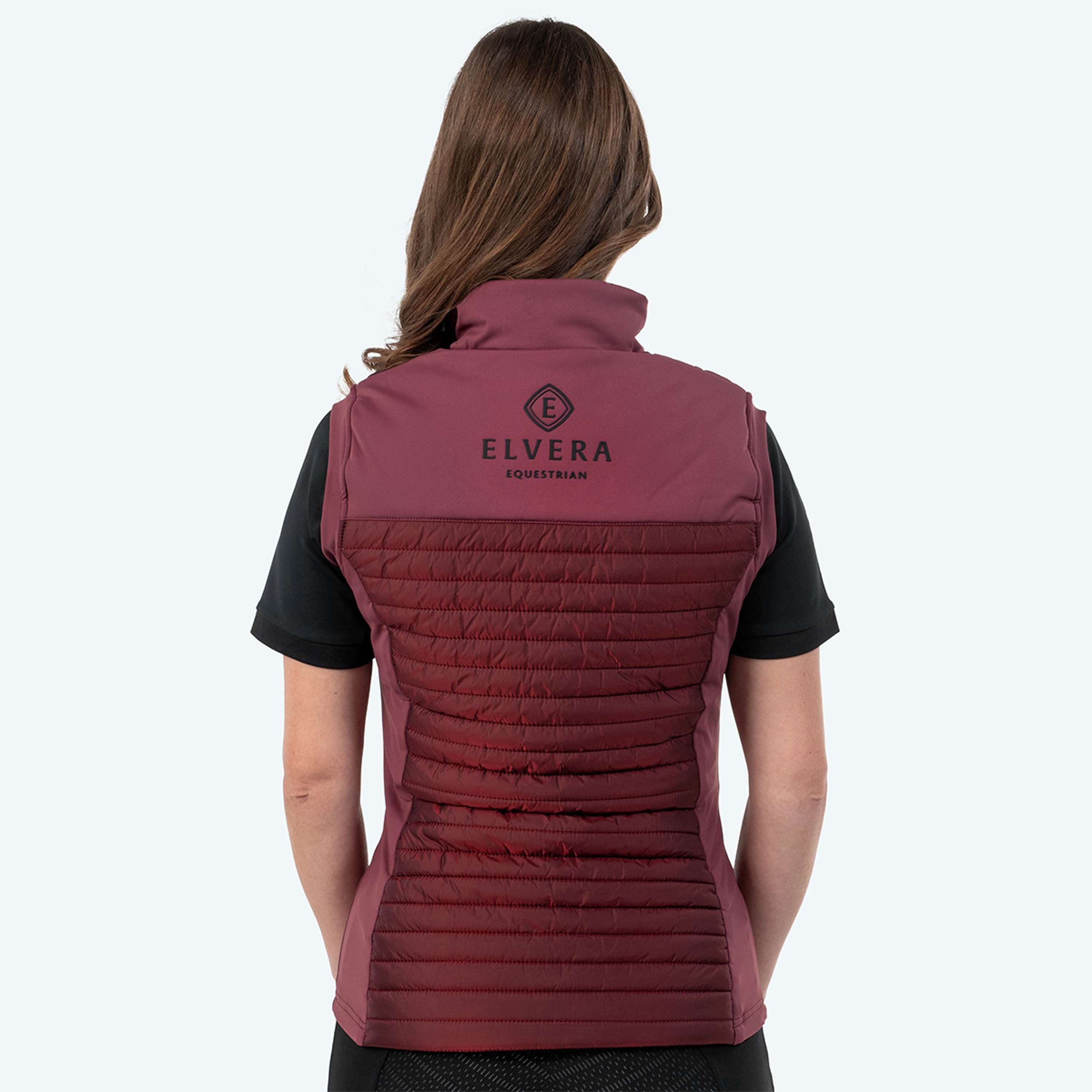 Elvera Equestrian Chaleco EEBaroness Metalic Burgundy