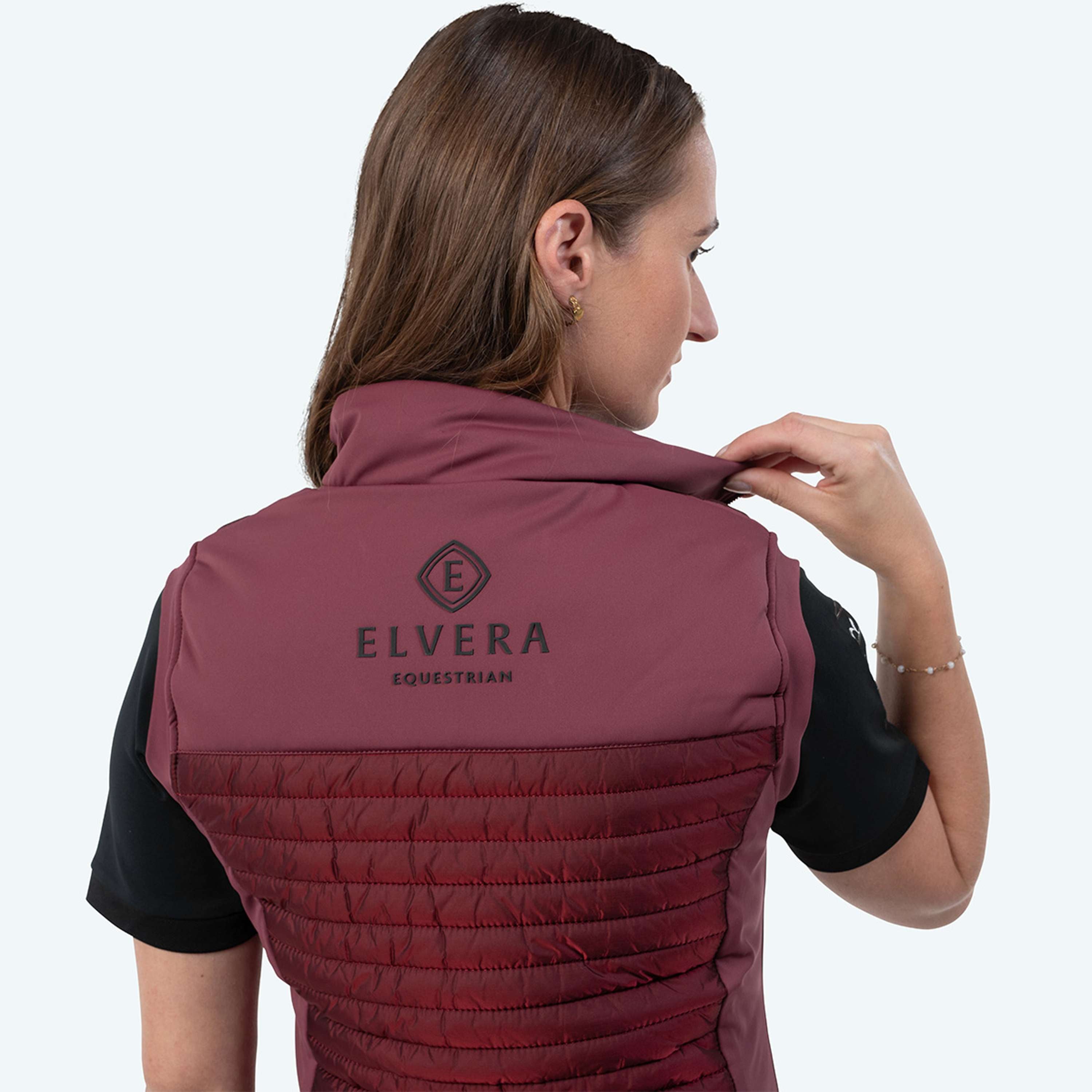 Elvera Equestrian Chaleco EEBaroness Metalic Burgundy