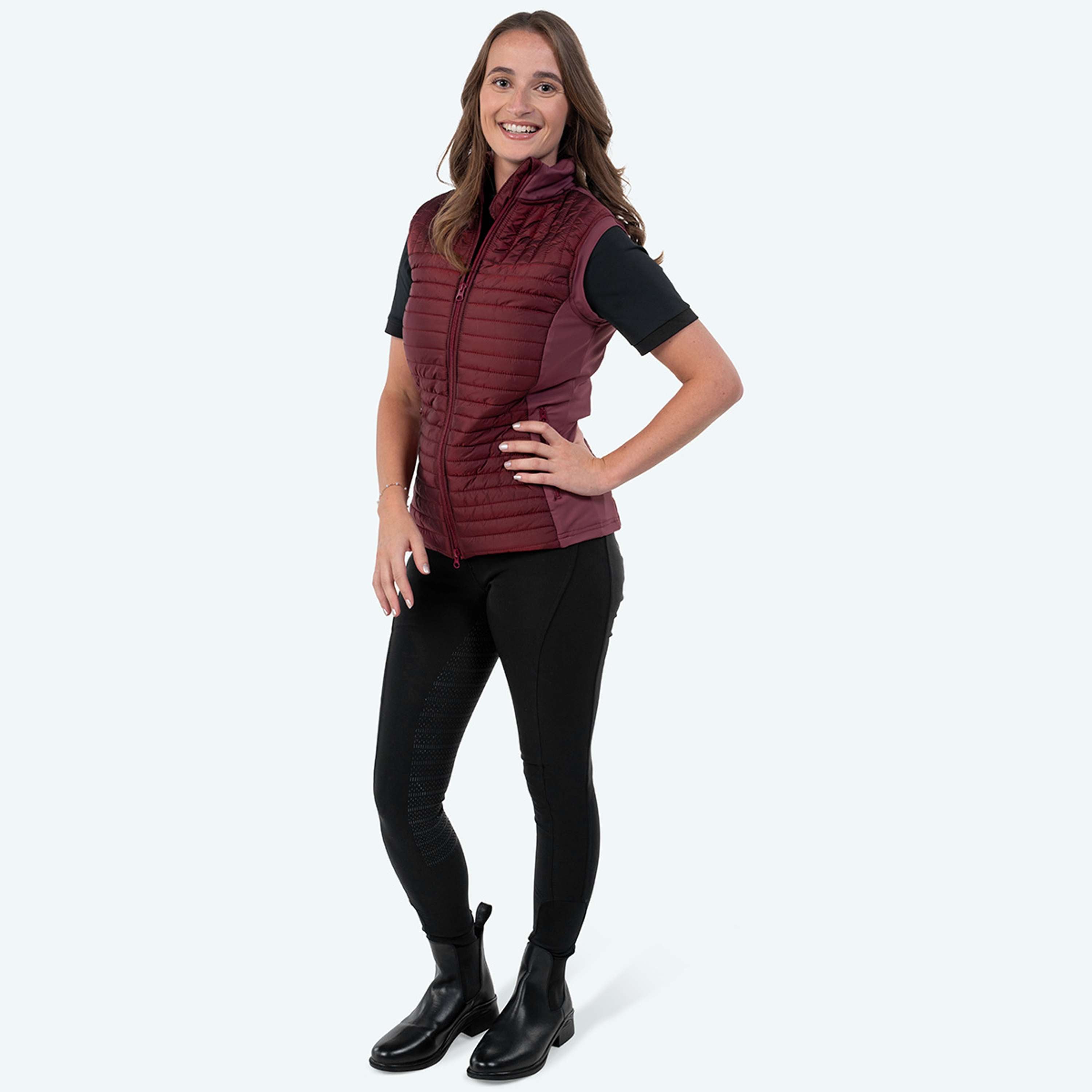 Elvera Equestrian Chaleco EEBaroness Metalic Burgundy