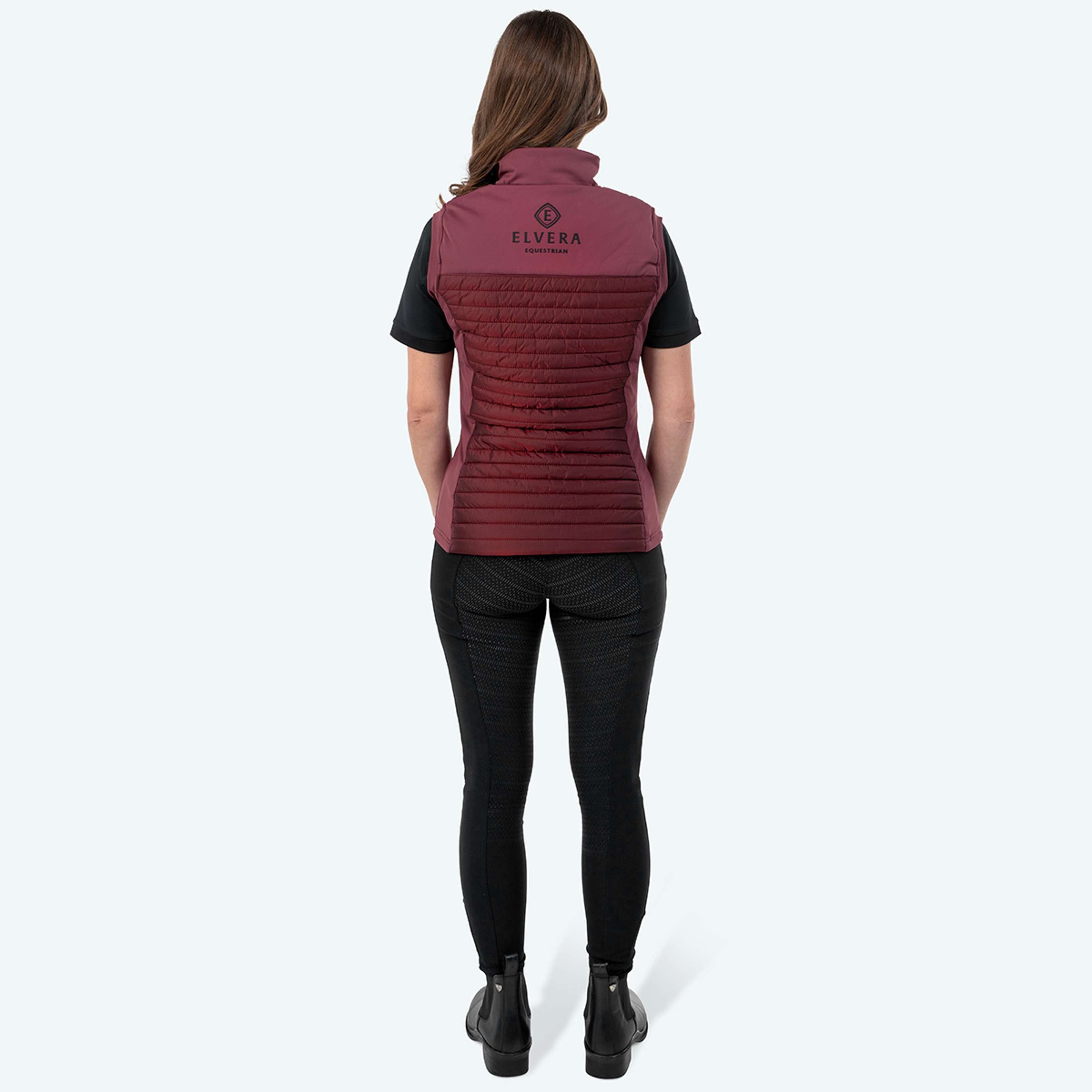 Elvera Equestrian Chaleco EEBaroness Metalic Burgundy
