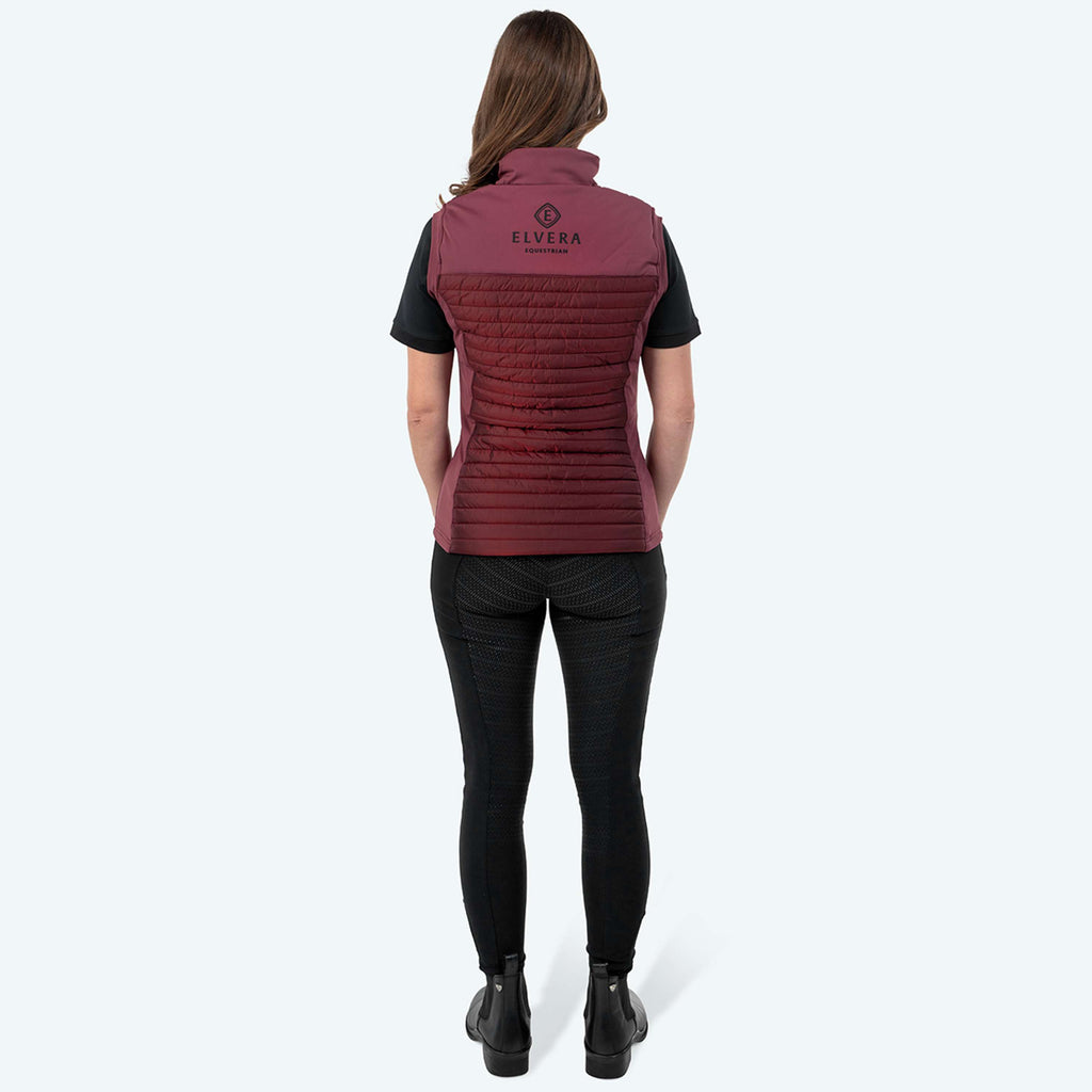 Elvera Equestrian Chaleco EEBaroness Metalic Burgundy