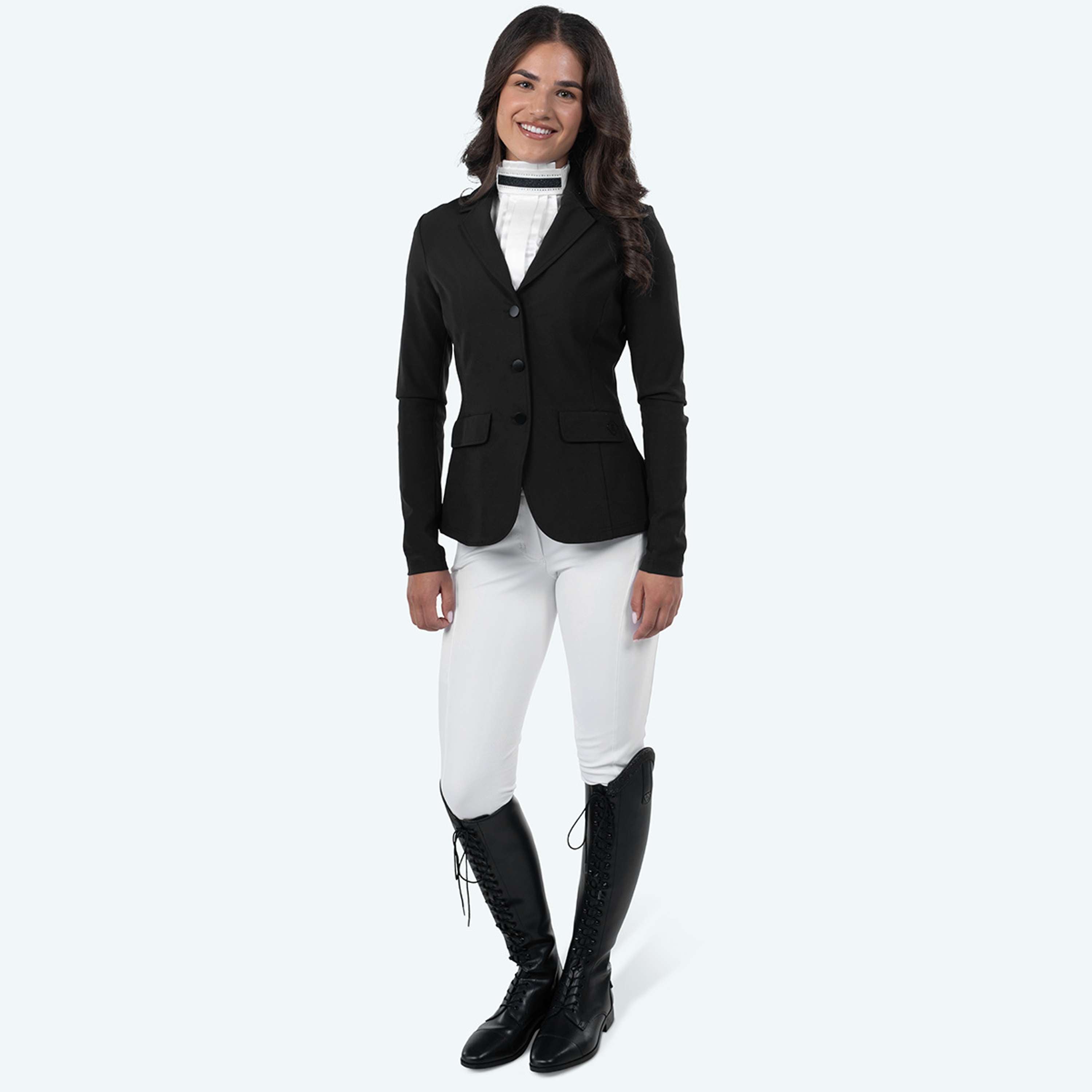Elvera Equestrian Chaqueta de Competición EEChica Bling Negro
