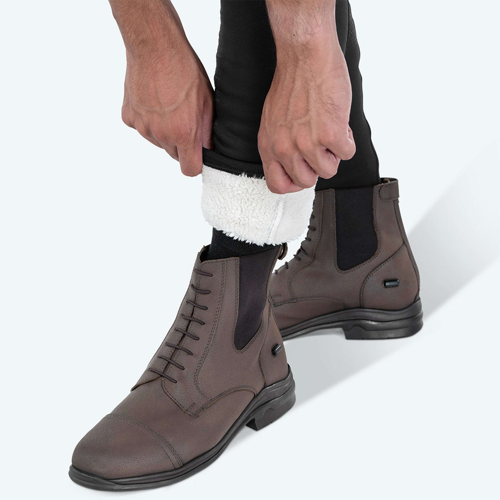 Elvera Equestrian Pantalón de Equitación Teddy Winter Pro Hombres Negro