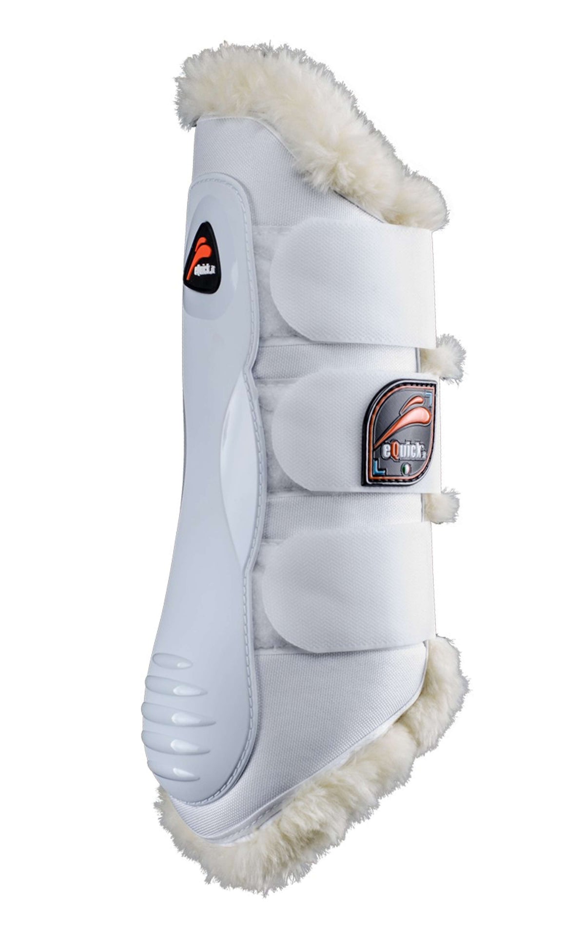 eQuick Botas para tendones eKur Luxury Rear Fluffy Blanco