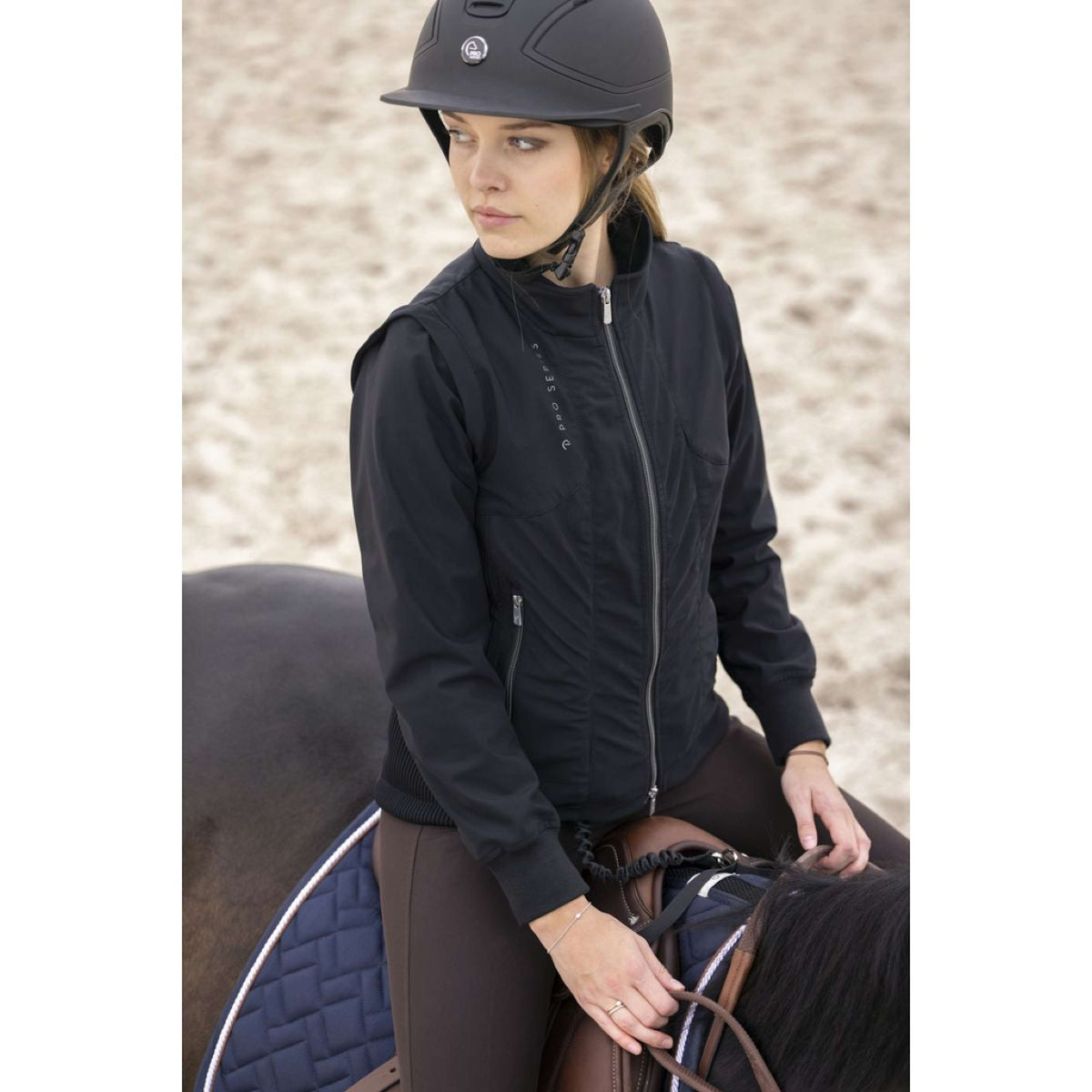 EQUITHÈME Chaqueta Pro Series Daylair Adultos Negro