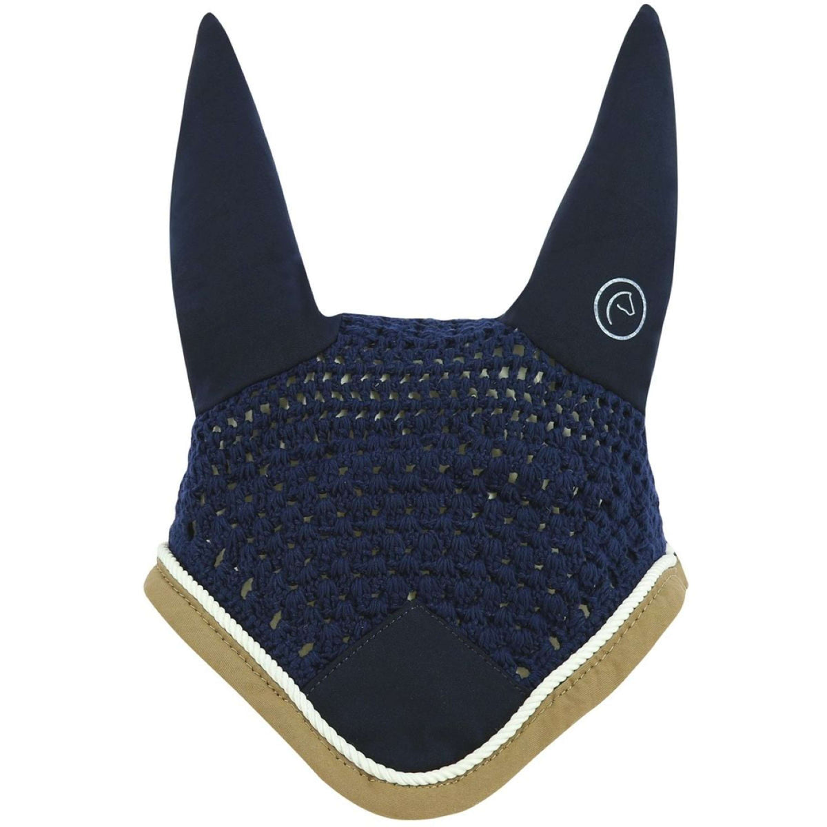 EQUITHÈME Bonete para Orejas Polyfun Azul marino/Taupe