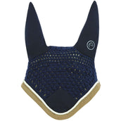 EQUITHÈME Bonete para Orejas Polyfun Azul marino/Taupe