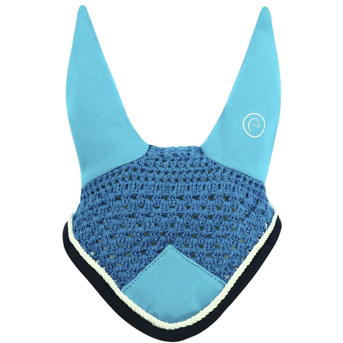 EQUITHÈME Bonete para Orejas Polyfun Turquesa/Azul Marino