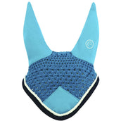 EQUITHÈME Bonete para Orejas Polyfun Turquesa/Azul Marino