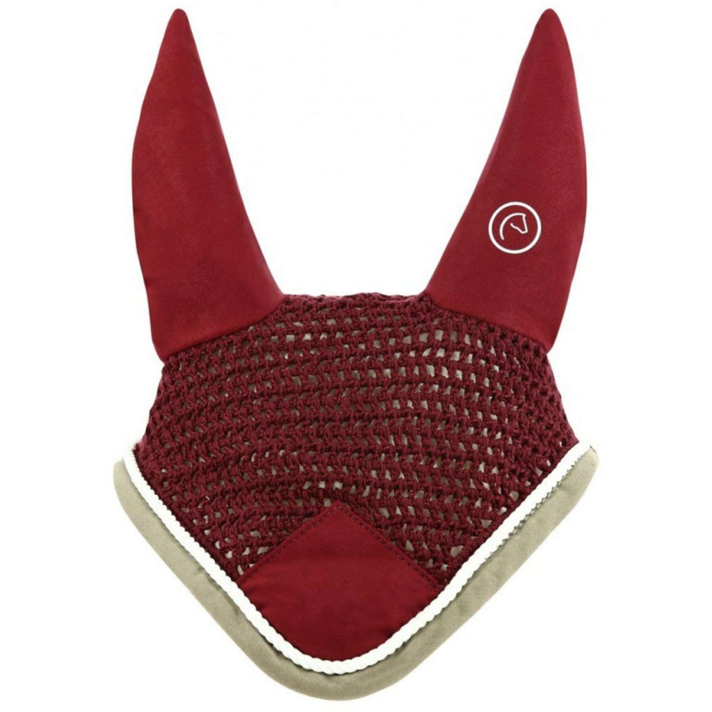 EQUITHÈME Bonete para Orejas Polyfun Bordeaux/Taupe