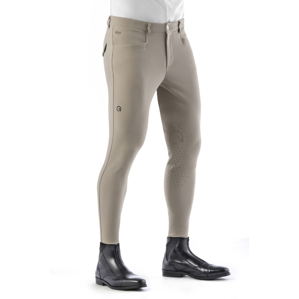 Ego7 Pantalón de Equitación Jumping EJ Hombres Beige