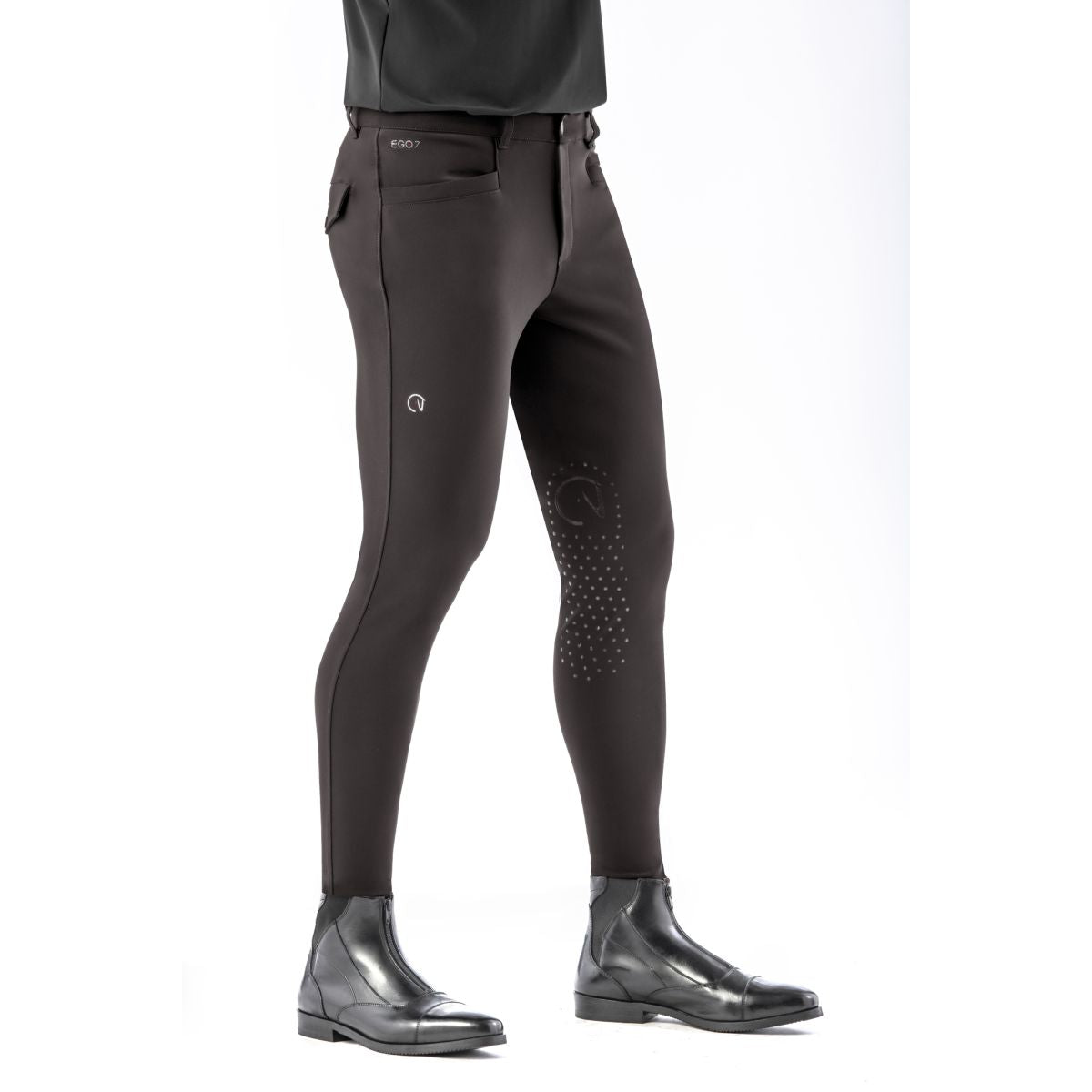 Ego7 Pantalón de Equitación Jumping EJ Hombres Chocolate