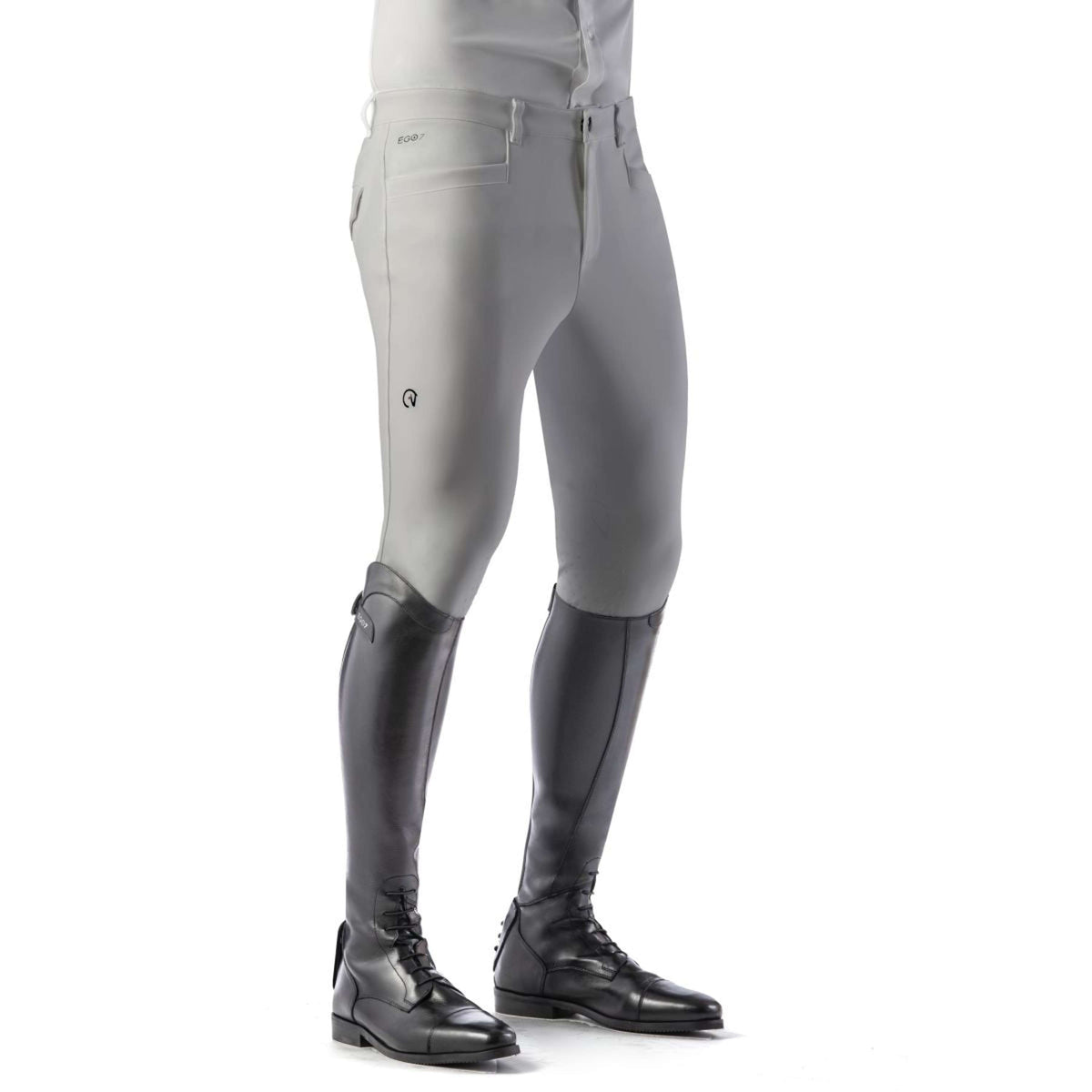 Ego7 Pantalón de Equitación Jumping EJ Hombres Gris Hielo