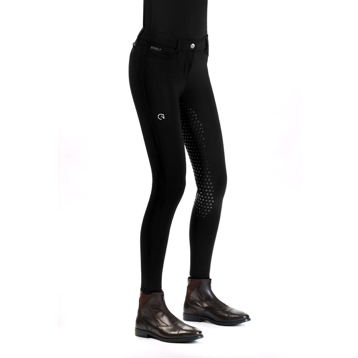 Ego7 Pantalón de Equitación Dressage FG Negro
