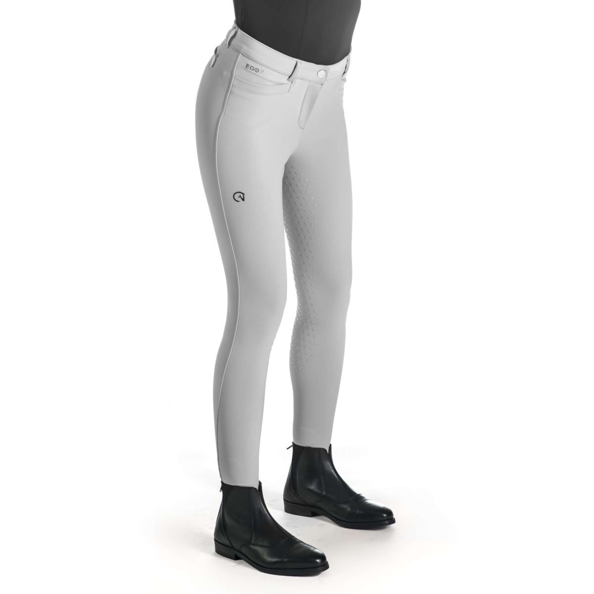 Ego7 Pantalón de Equitación Dressage FG Gris Hielo