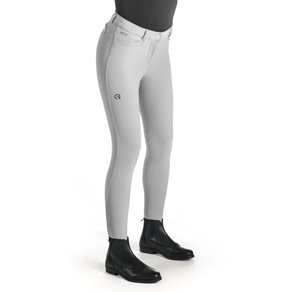 Ego7 Pantalón de Equitación Dressage FG Gris Hielo