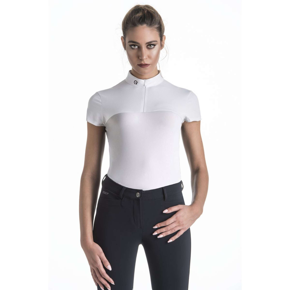 Ego7 Camiseta de Competición Mesh Mangas Cortas Blanco