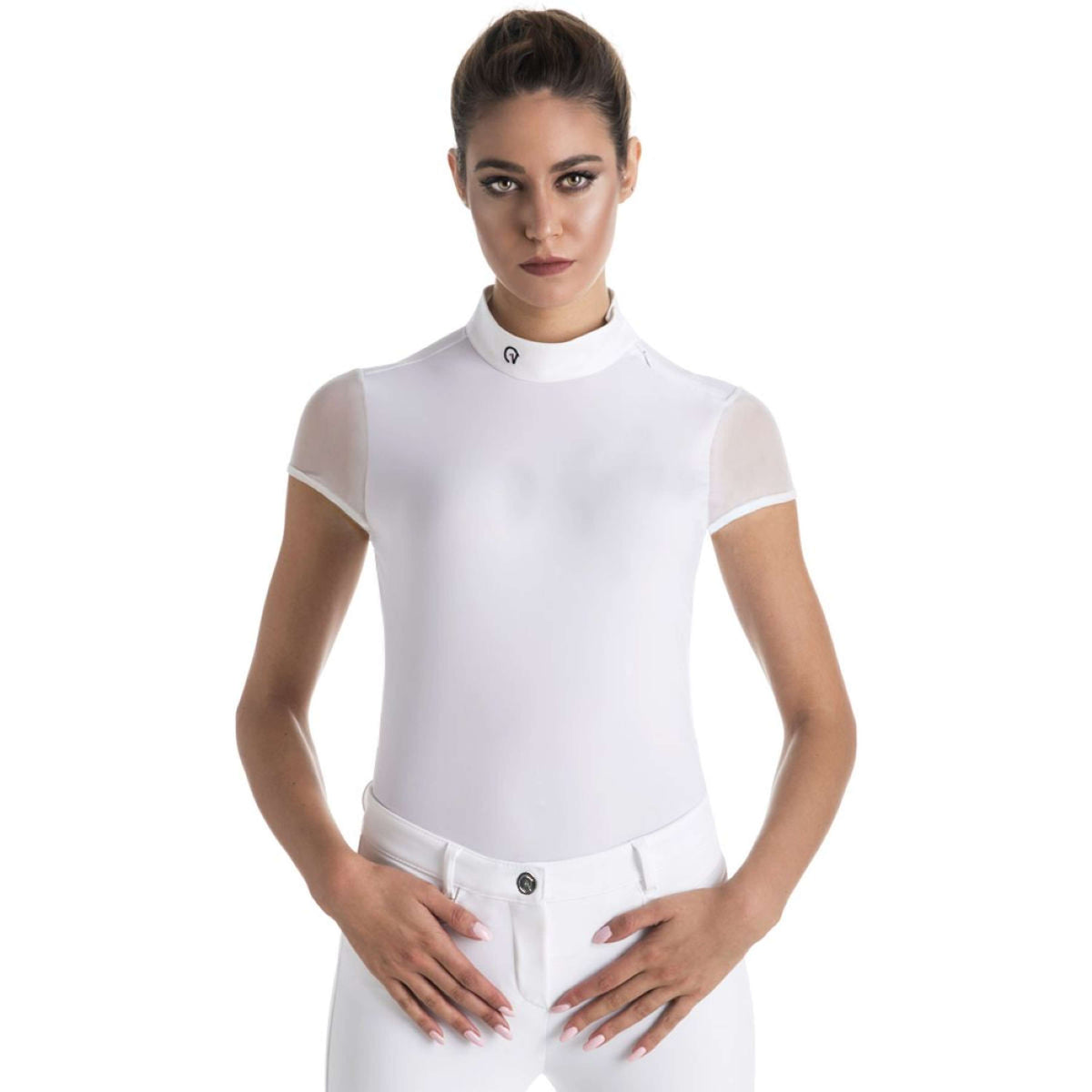 Ego7 Camiseta de Competición Rita Mangas Cortas Blanco