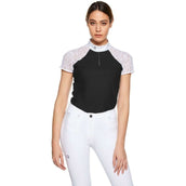 Ego7 Camiseta de Competición Florentine Mangas Cortas Negro/Blanco