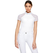 Ego7 Camiseta de Competición Florentine Mangas Cortas Blanco