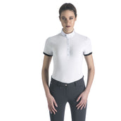 Ego7 Camiseta de Competición Polo Mangas Cortas Blanco
