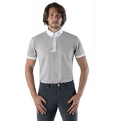 Ego7 Camiseta de Competición Mangas Cortas Hombre Gris Hielo Blanco