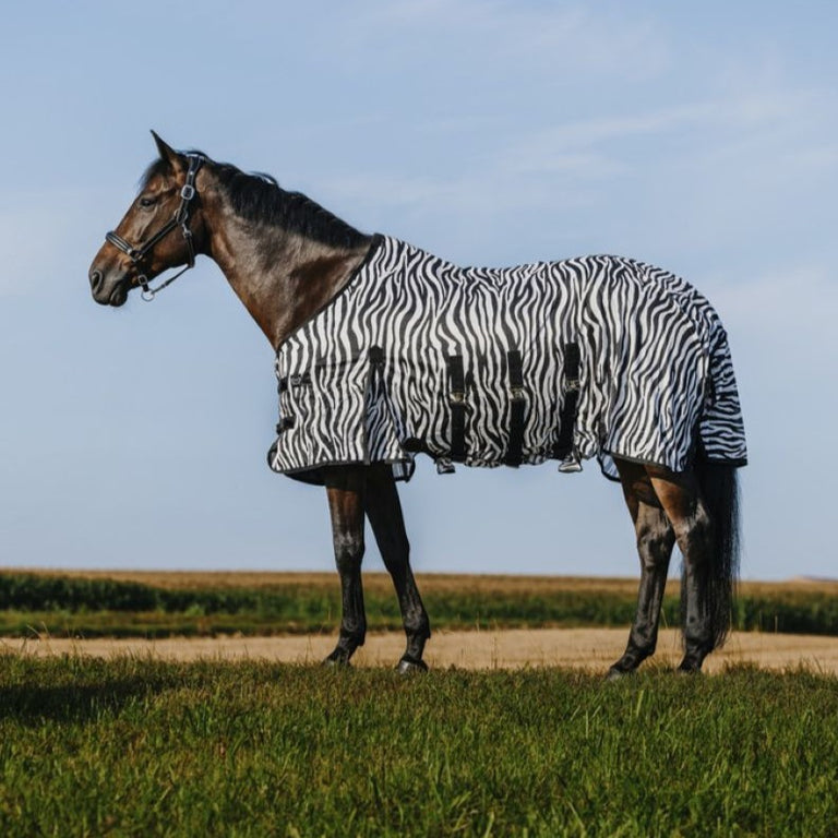Riding World Manta Antimoscas Belly Mesh Zebra