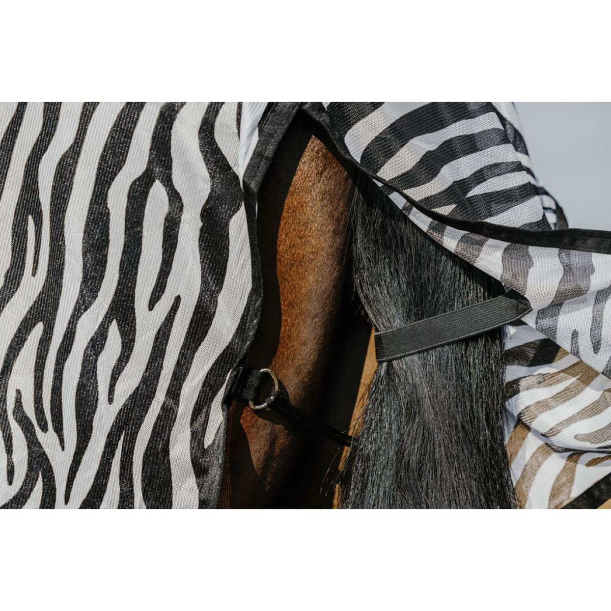 Riding World Manta Antimoscas Belly Mesh Zebra