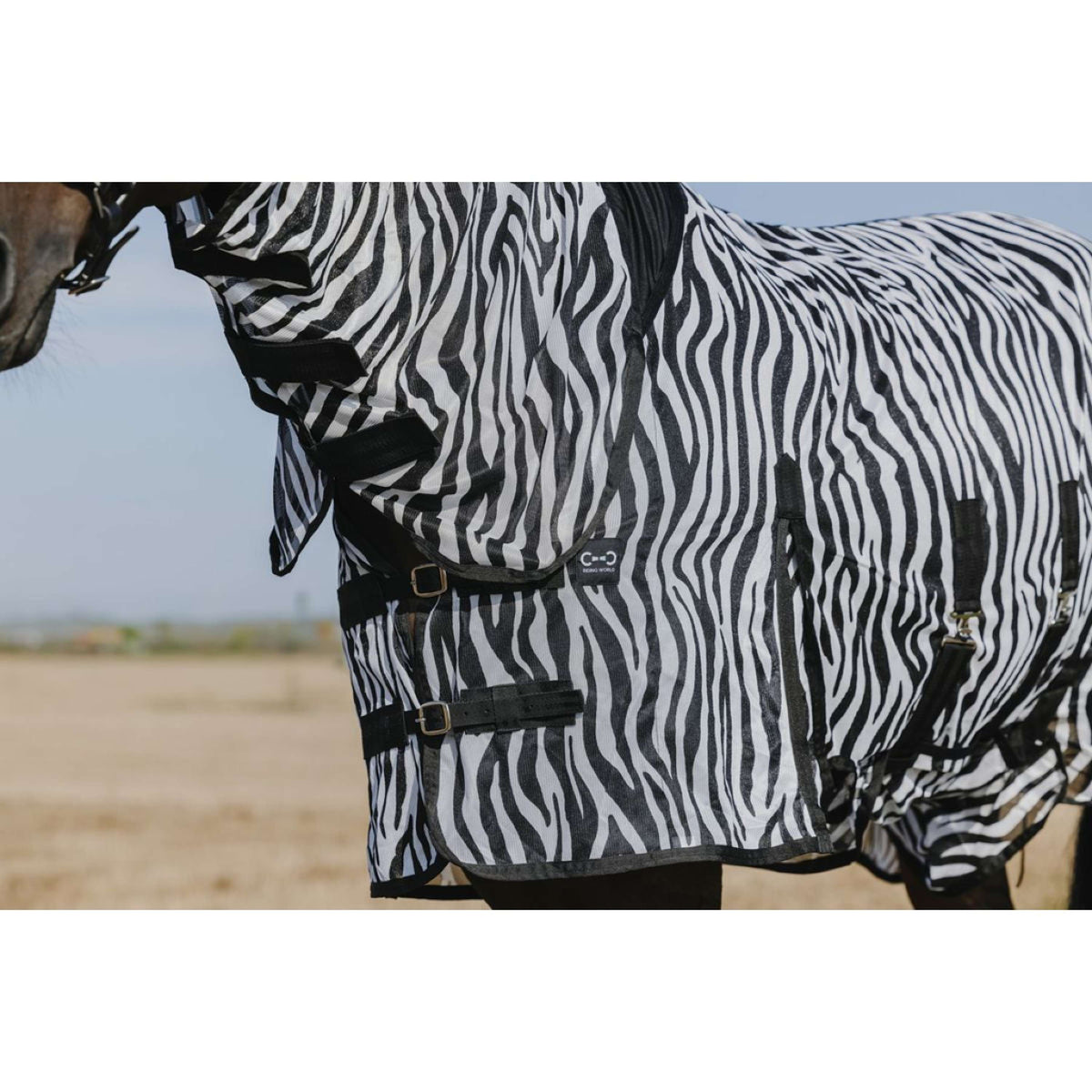 Riding World Manta Antimoscas Belly Mesh Combo Zebra