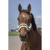 EQUITHÈME Cabezada Mouton Nylon Marino/Blanco