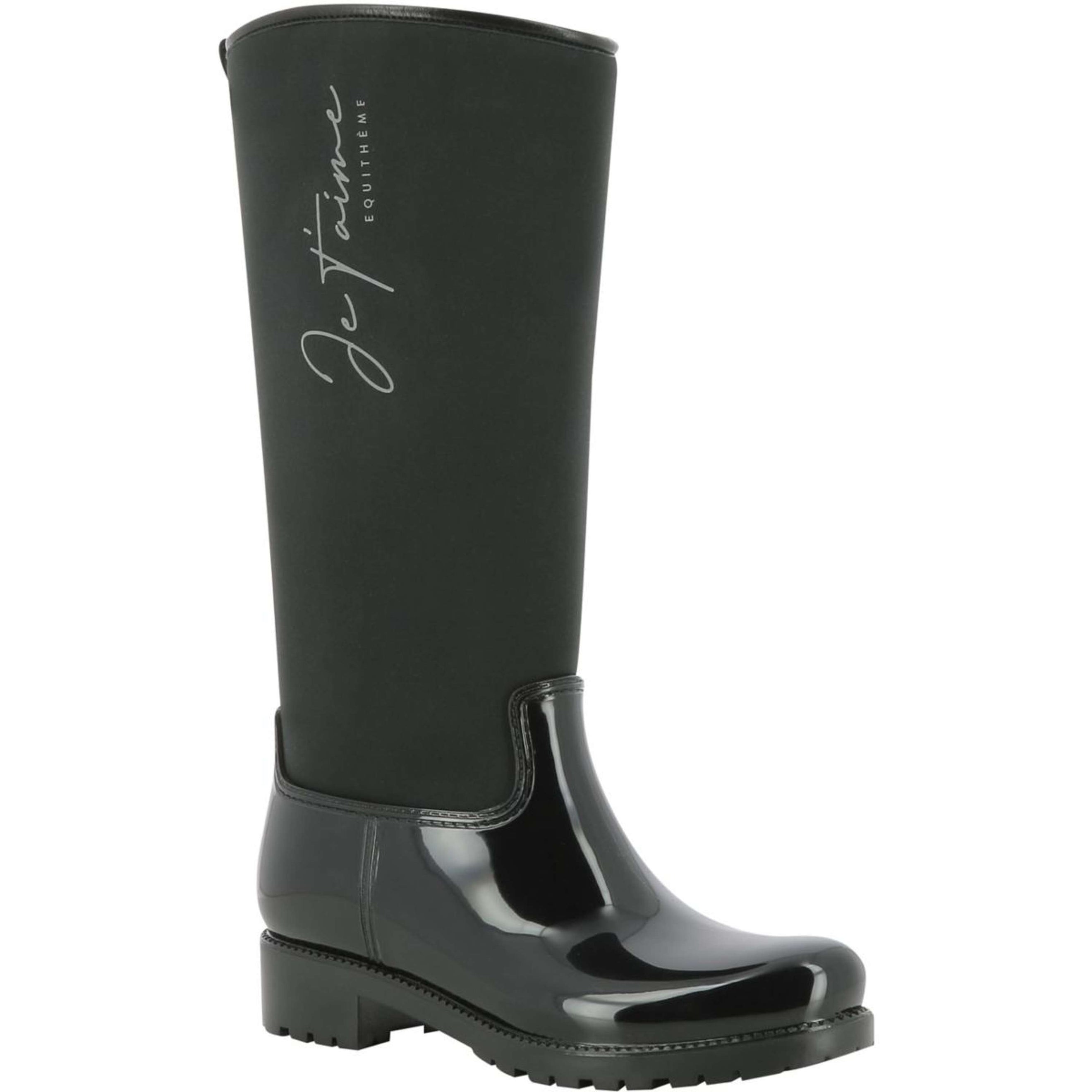 EQUITHÈME Botas de lluvia Je T Aime Transparente