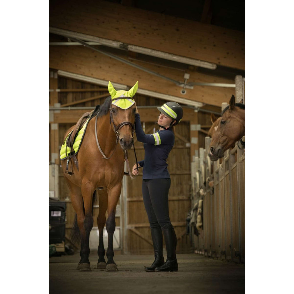 EQUITHÈME Cinta para Sombrero High Visibility Amarillo Fluor