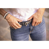 Pénélope Cinturón Signature Perforado Negro