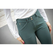 Pénélope Pantalón de Equitación Point Sellier Verde Bosque