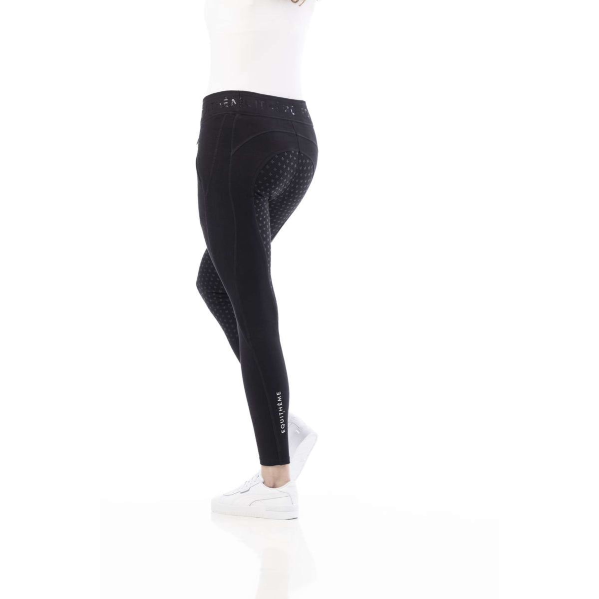 EQUITHÈME Legging de Equitación Pamela Negro