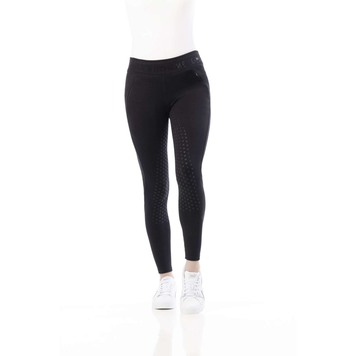 EQUITHÈME Legging de Equitación Pamela Negro