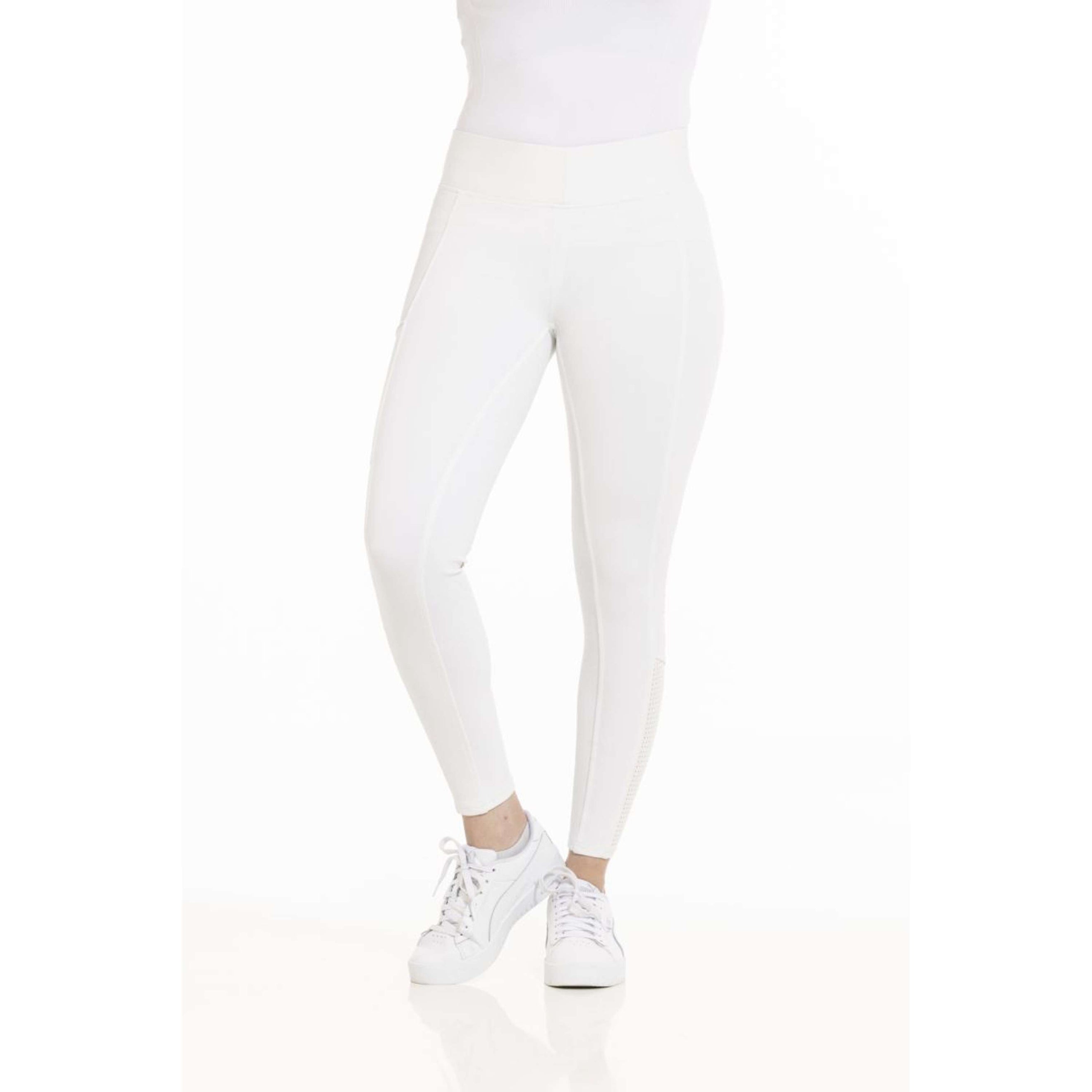 EQUITHÈME Legging de Equitación Brigitte Blanco