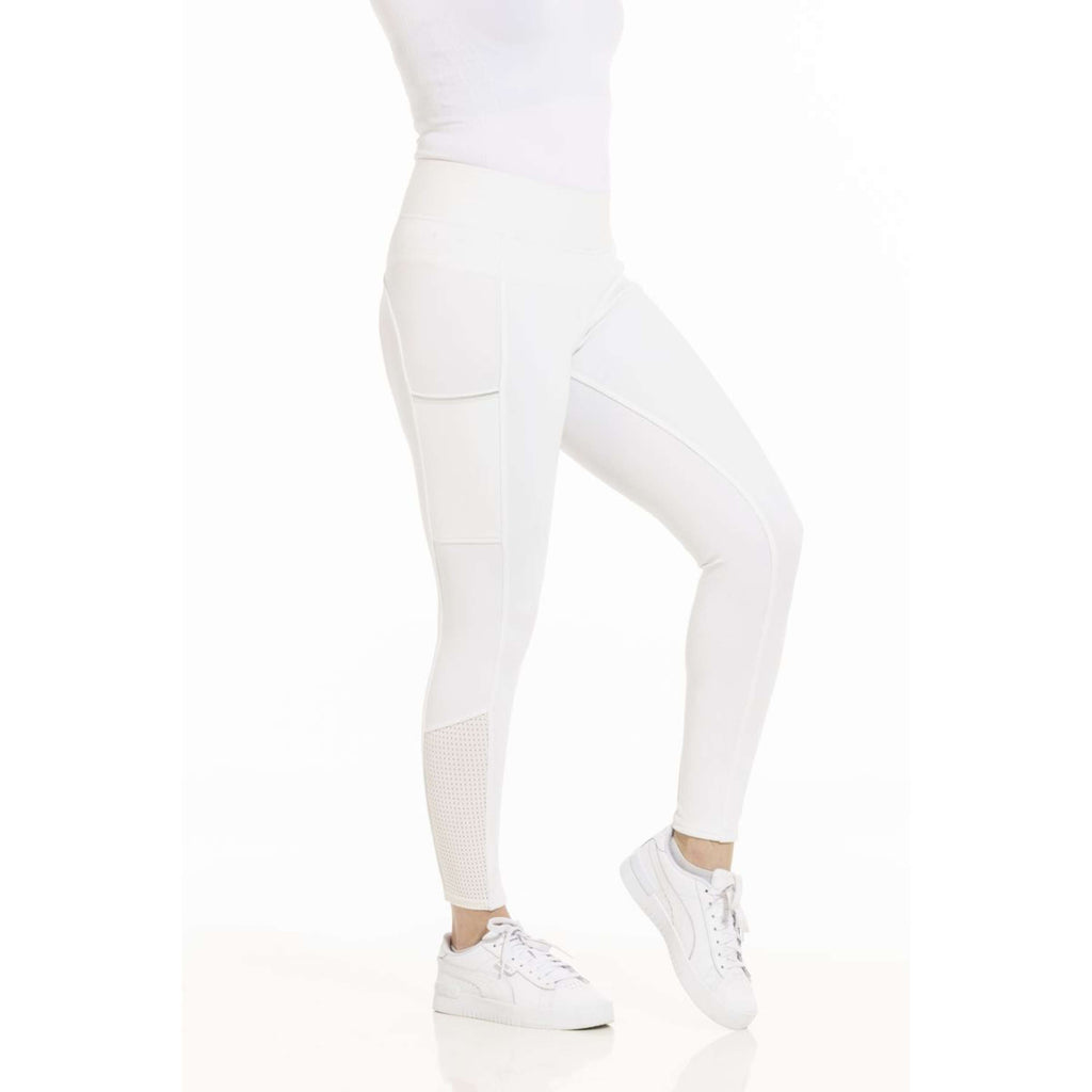 EQUITHÈME Legging de Equitación Brigitte Blanco