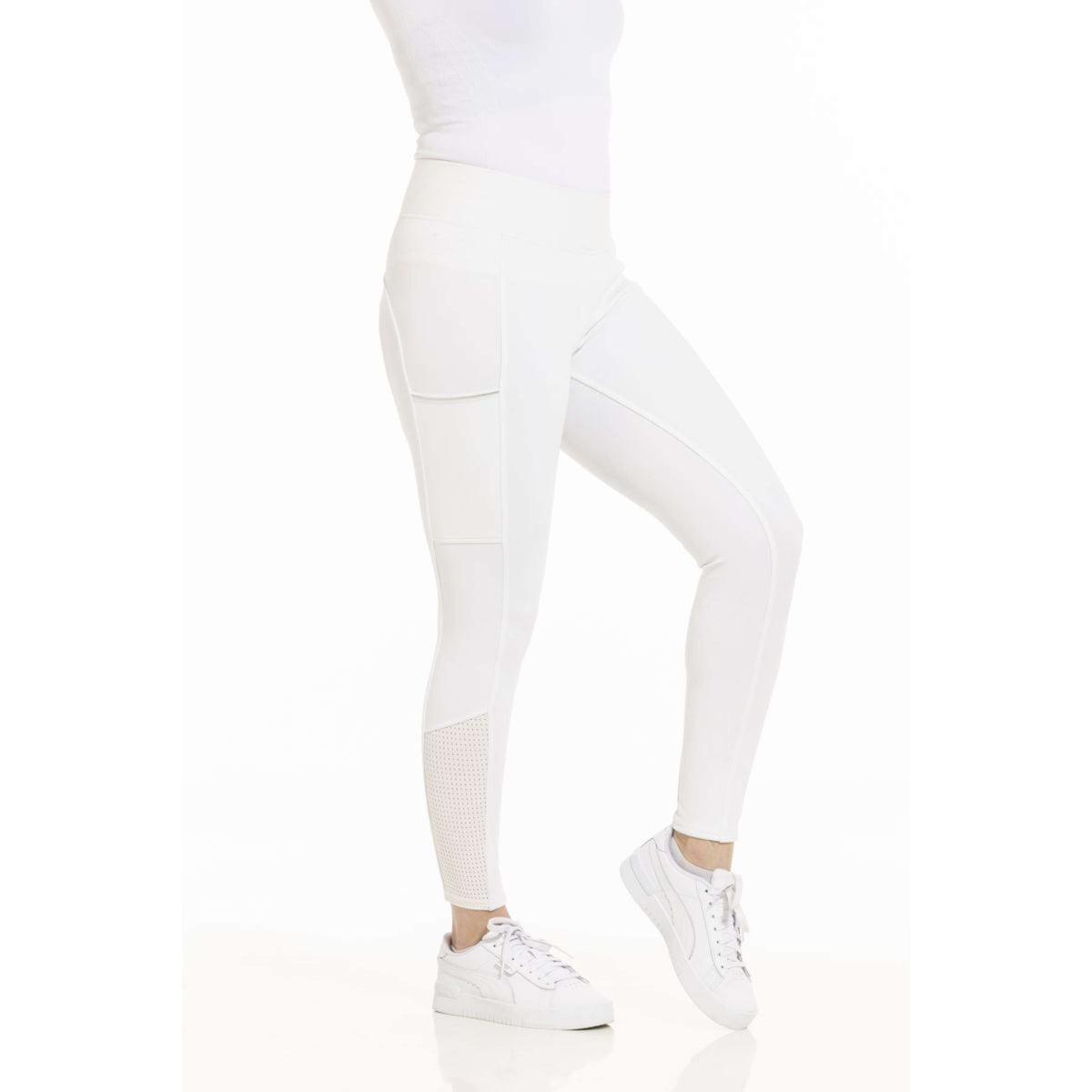 EQUITHÈME Legging de Equitación Brigitte Blanco