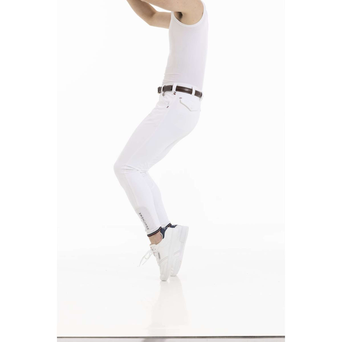 EQUITHÈME Pantalón de Equitación Eliot Hombres Blanco