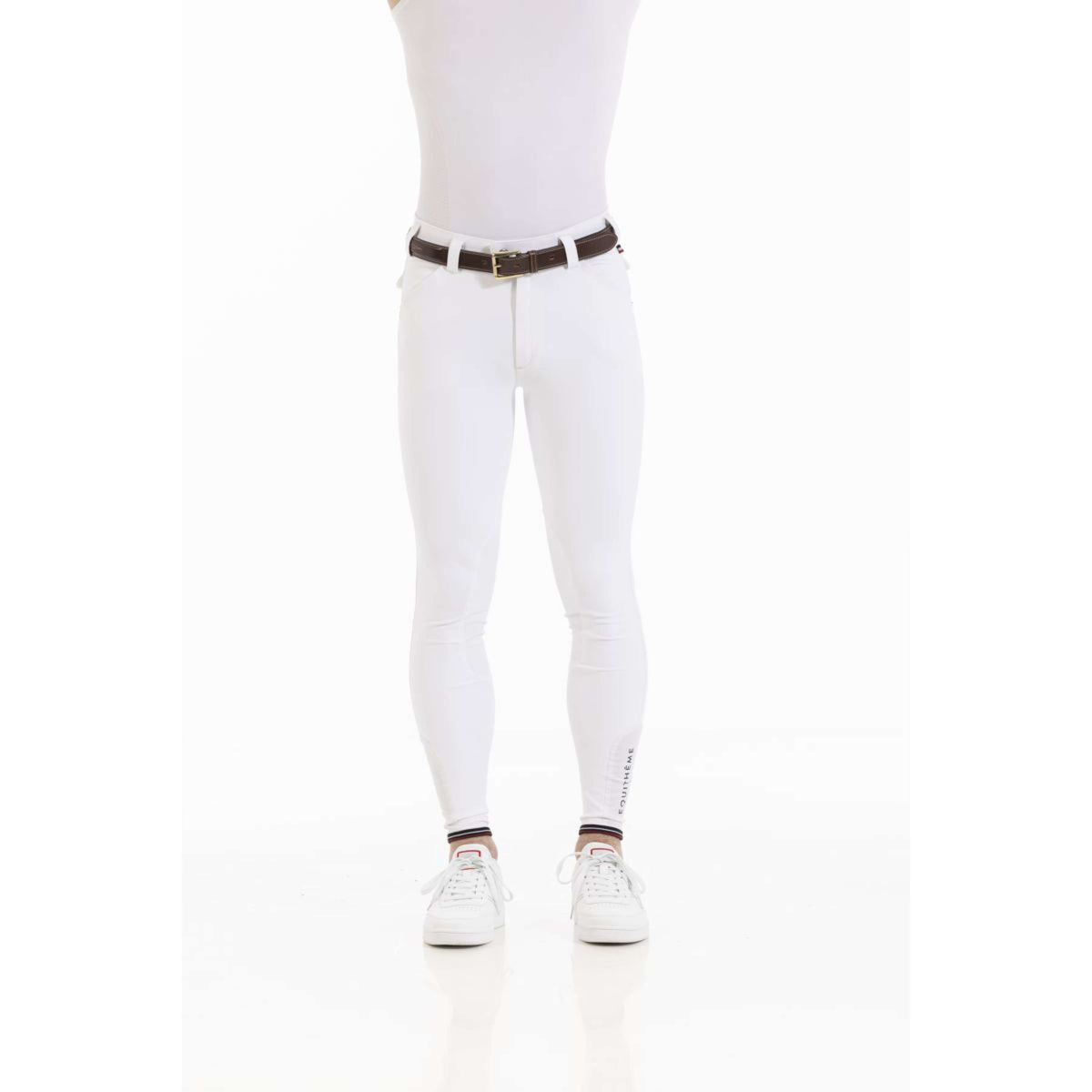 EQUITHÈME Pantalón de Equitación Eliot Hombres Blanco